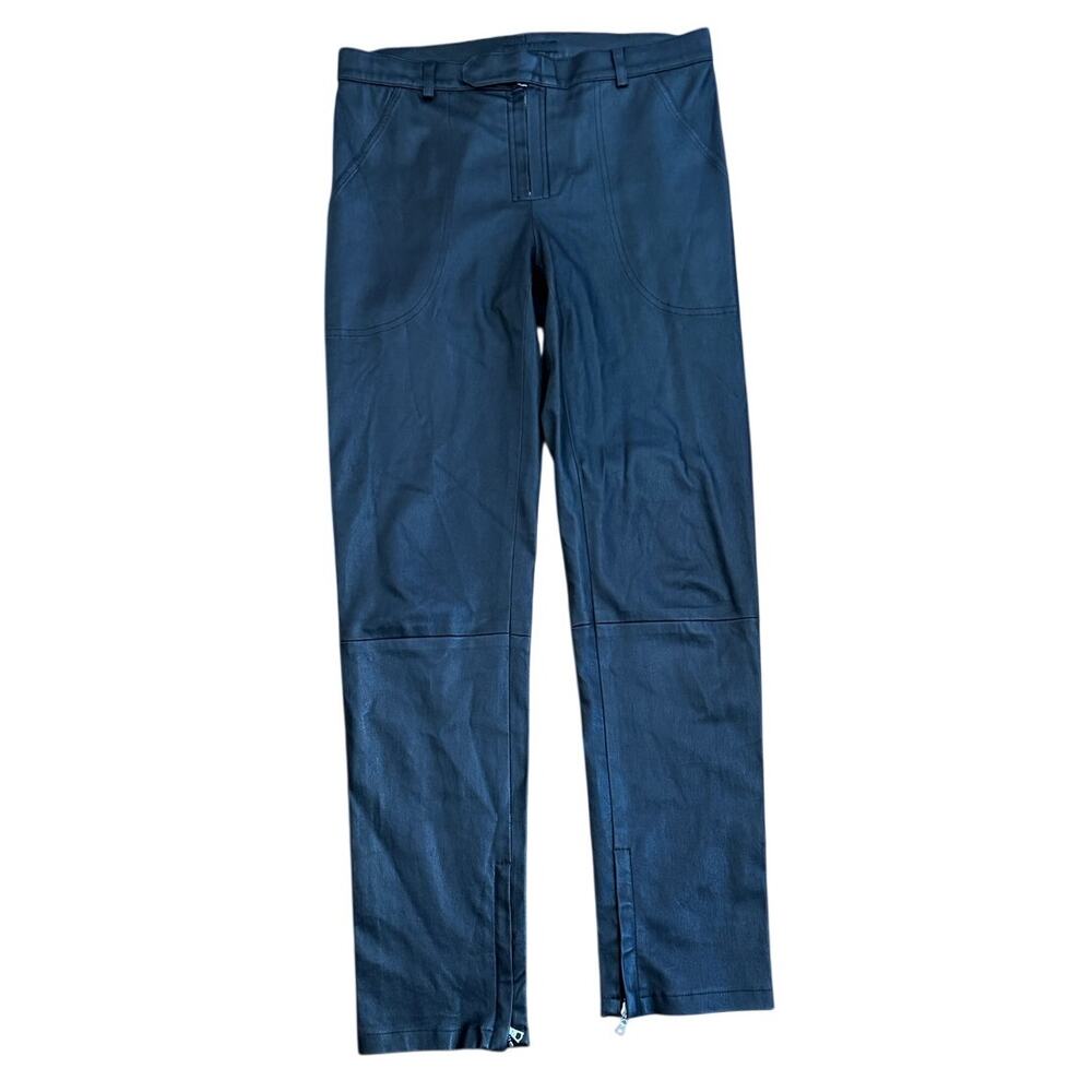 The Row Lakun leather skinny pants